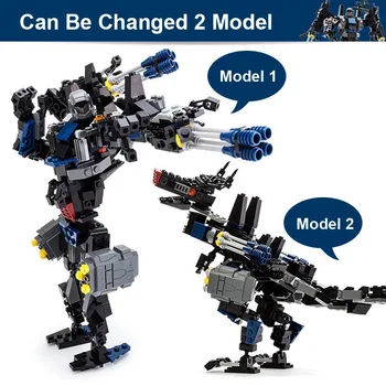 2020 Novo 2-em-1 de Transformação Série de Blocos de Construção do Conjunto Carro Robô Modelo de Caminhão Deformação Gudi Brinquedo para menino compatível com