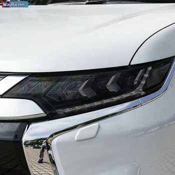 O Farol do carro do Filme Protetor de Farol de Restauração Preta Transparente TPU Adesivo Para Mitsubishi Outlander-2020 Acessórios