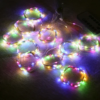 3m LED Luzes de Fadas Garland Cortina Lâmpada de Controle Remoto USB Seqüência de Luzes Garland Luzes de Natal para o Interior Guirlanda na Janela
