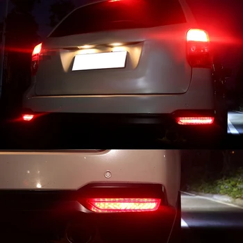 Carro Led Traseiro Pára-Choques Refletor De Luz De Freio Luz Da Cauda Para Subaru Forester 2008-2017