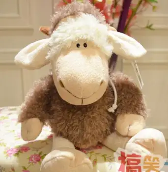 25cm Geramny Super bonito ovelhas Multa de pelúcia bonecas de pele de lobo ovelhas boneca de presente de aniversário 1pcs