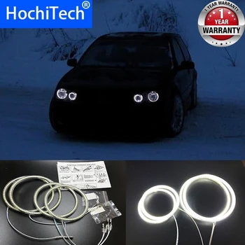HochiTech para a Volkswagen VW golf 4 1998-2004, de emissor luz de SMD LED branco de olhos de anjo 12V halo anel de kit de luzes diurnas DRL