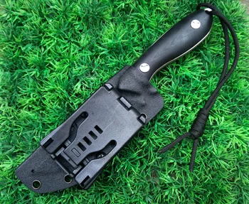 Sharp ao ar livre da faca Artesanal D2 aço Faca de Caça Camping Sobrevivência Faca G10 punho de Lâmina Fixa Faca Tática