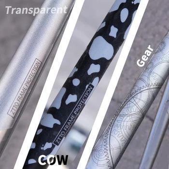 3D MTB Quadro de Bicicleta de Guarda de Protecção contra riscos Adesivos Estrada de Montanha Quadro de Bicicleta de Proteção de Pintura Impermeável Removível Protetor
