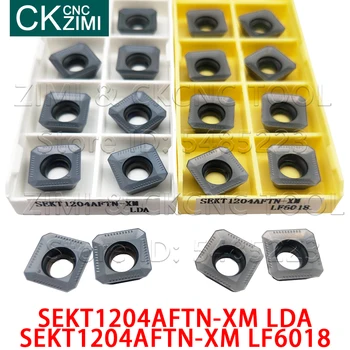SEKT1204AFTN-XM LF6018 LDA ferramentas de Torneamento, fresamento de pastilhas de metal duro ferramentas CNC SEKT 1204 AFTN XM torno ferramentas Quadrado de moagem de pastilhas