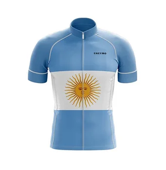 2021 Pro Equipa Argentina de Ciclismo Jersey Respirável Retro Maillot Roupas de Verão de Bicicleta Camisas de Bicicleta Desgaste de ciclismo de mens jersey