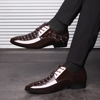 Tamanho Grande 38-48 Clássico Mens Sapatos De Couro De Patente Sapatos Oxford Para Homens Sapatos De Casamento Elegante Confrontos De Negócios Sapato Formal
