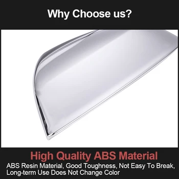 De Substituição de alta Qualidade com Clipes ABS Espelho do Lado do Cobre Espelho Retrovisor Caps para Audi A4 B9 A6 C8 Q5 8R Q7 Acessórios do Carro