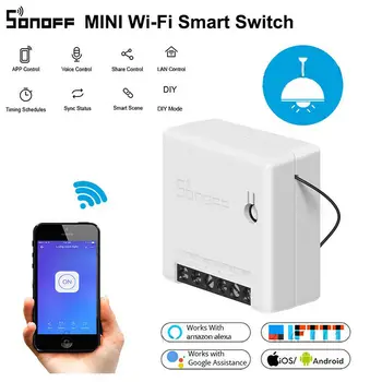 Sonoff MINI DIY Smart Switch Controle Remoto wi-Fi Trabalho Externo Para o Google Alexa