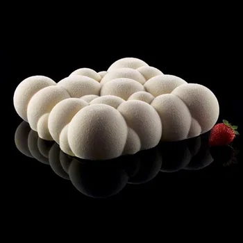 SHENHONG 3PCS/Set de Decoração do Bolo de Moldes 3D de Moldes de Silicone Para Assar em Nuvem Redonda Bolos de Chocolate Brownie Fazer Mousse de Sobremesa Pan