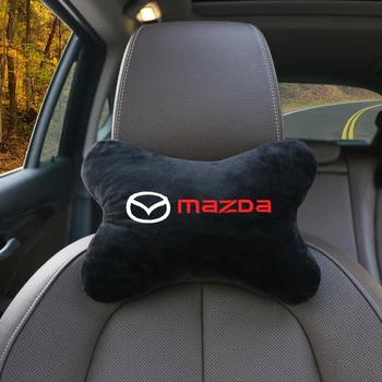 Acessórios do carro de ajuste para o Mazda 2 3 5 6 8 CX5 CX-5 CX-7 CX-9 MX-5 ATENZA Axela Conforto composto de algodão Respirável Carro Travesseiros de Pescoço