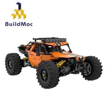 BuildMoc Técnica Carro RC Brinquedos de Blocos de Construção da Cidade de Corrida Super Sports Veículo Blocos de MOC Caminhão de Brinquedo Educativo Para as Crianças