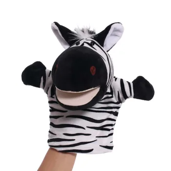 25cm de Animais de Fantoches Bonito Zebra de Pelúcia, Brinquedos do Bebê Educacional Fantoches História Fingir Jogar Bonecas para as Crianças Presentes