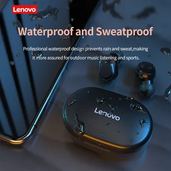 A Lenovo XT91 TWS Fone de ouvido Fones de ouvido sem Fio Bluetooth 5.0 AI Controle Gaming Headset Estéreo de baixo de Redução de Ruído Com Microfone