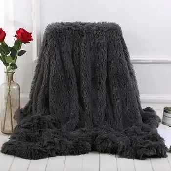 Super Macio Longo Colar De Recifes De Cobertor De Lã Quente Elegante E Aconchegante Cobertor Fofo Sherpa Sofá-Cama Jogar Cobertor
