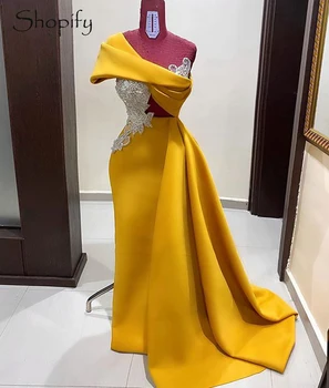 Vestido De Noite Comprido 2020 Exemplo Real De Um Ombro Em Linha Reta De Luxo Prata Frisado Mulheres Africanas Ouro Formal Vestidos De Noite