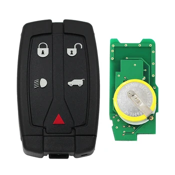 O Smart Remote, Chave de 5 Botões 315MHz/433MHz com ID46 Chip para Land Rover freelander 2 LR2 FCC ID: NT8TX9 com pequena chave