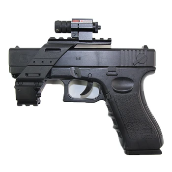 Tática de Vista a pista de Pistola de Airsoft Trilho Picatinny Para Glock 17 19 Beretta M92 Base Universal Quad Luz Laser Vermelho Montagem Âmbito