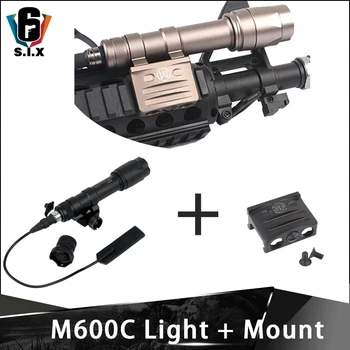 Tática Surefir M600C Lanterna Com RM45 Conjunto de Montagem M600 Montagem de Luz Com Picatinny Weaver Trilho de Montagem