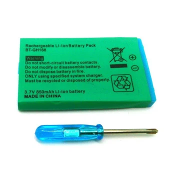 2pcs 850mAh Recarregável de Lítio-íon Bateria para Nintendo Gameboy Advance GBA SP Bateria com a chave de fenda do Pacote de Ferramenta de Kit