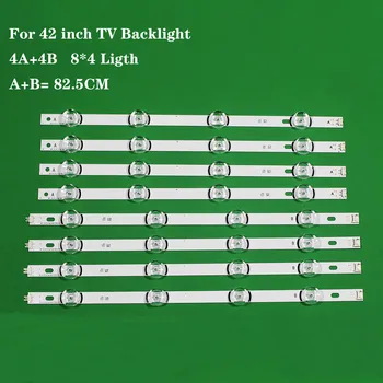 Novo-0riginal 8 PCS/set retroiluminação LED strip bar para LG LC420DUE 42LB3910 INNOTEK DRT 3.0 42 polegadas, UM B 6916L-1709A 6916L-1710A