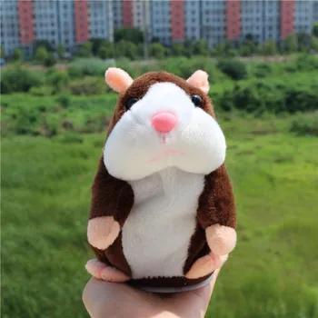 BAAOBAAB 2018 Talking Hamster Rato de Estimação do Brinquedo do Luxuoso das Crianças Dom Quente Bonito Falar Falar gravação de Som Hamster Brinquedo Educativo