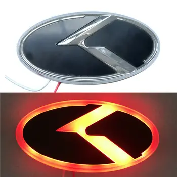 Vermelho/Azul/Branco do DIODO emissor de Luz K Logotipo da Grade Dianteira do Tronco Traseira Emblema Para Kia OPTIMA
