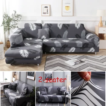1/2/3/4-assento preto-e-branco sofá-capas para sofá da sala de estar capa de sofá cadeira de capa de material elástico caso para o sofá