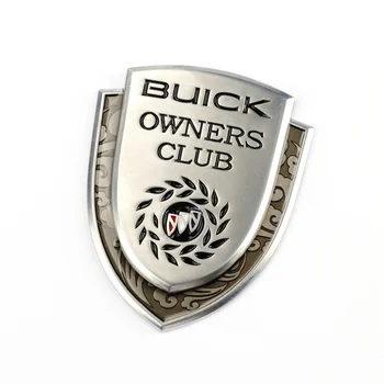 1PC Tira Janela Corpo Adesivo Emblema Logo Emblema de Carro Fino Decalque Estilo de Decoração Proprietário do Clube de Acessórios Para Buick