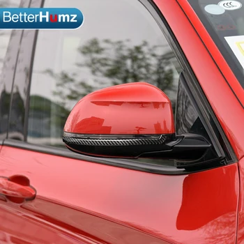 De Fibra de carbono, Espelho Retrovisor Anti-Rub Tiras Protetor para a bmw F15 F16 F25 F26 X3 X4 X5 X6 Anti-colisão Tira do Carro Accessorie
