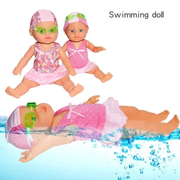 Meninas de Boneca de Educação infantil Smart Elétrico Piscina Parceiro Crianças Boneca de Brincar com Água Banho do Bebê de Banho Bebe