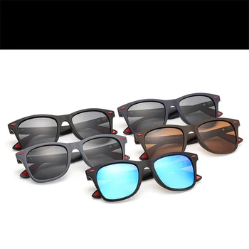 2019new praça polarizada dos homens óculos de sol da moda UV400 óculos de sol das senhoras clássico design da marca óculos de esportes de condução óculos de sol