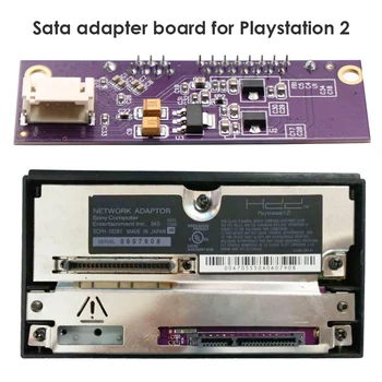 Original SATA Jogo Adaptador de Atualização Conselho para a SONY Playstation 2 PS2 IDE Adaptador de Rede Original Módulo de Peças de Reposição