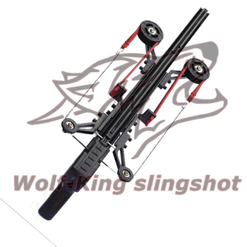 Nova Versão do Lobo Rei Poderoso Estilingue Rifle Portátil Semi-Automática 40BB Enhanced Edition Estilingue Rifle Sling Arco de Tração