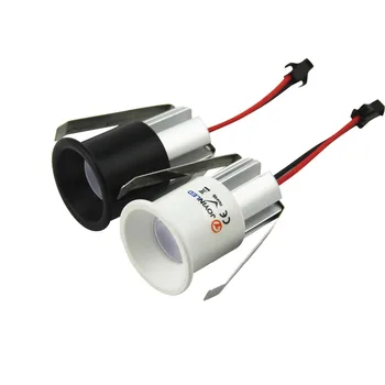 10pcs Recessed Diodo Gabinete mini Spot de luz 1W 3W Mini emissor de luz Downlight Incluem Led Driver de AC85-265V /DC12V