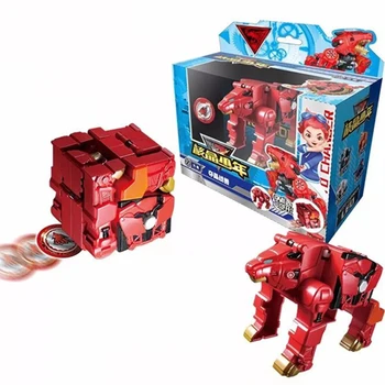 2020 Novas screechers um pedaço de ruptura Deformado cubo figura de ação do anime Transformado guerra a Transformação robô de brinquedo dom crianças
