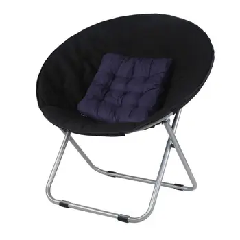 Dobrar de Tamanho Grande, Redonda Lua Pires Cadeira de Acampamento com estrutura de Aço de Oxford, Tecido Acolchoado Assento Portátil de 7 Cores
