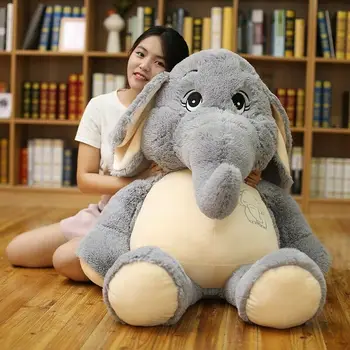 Grande Elefante De Pelúcia De Presente De Natal De Alta Qualidade Gigante De Pelúcia Macia Boneca De Pelúcia Kawaii