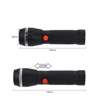GIJOE lanterna led de plástico de caso SMD lâmpada de uso 3*AAA bateria 2019 novo estilo impermeável escalável de alta potência da tocha