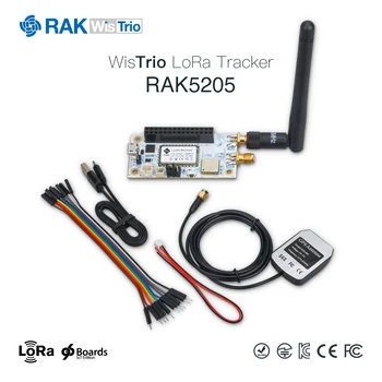 RAK5205 WisTrio LoRa Tracker Módulo SX1276 LoRaWAN Modem Placa de Sensor Integrado, Módulo GPS com LORA Antena de Baixa Potência Q159