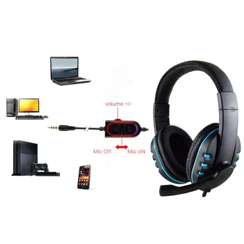 Estéreo com Fio Fones de ouvido Fones de ouvido com Microfone Para o PS4 da Sony PlayStation 4 / PC