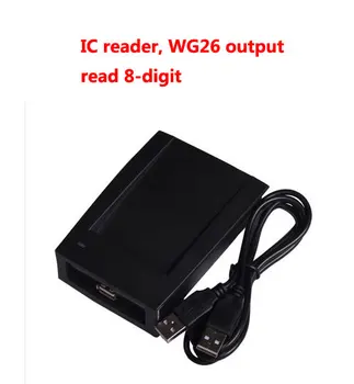 USB desk-top leitor de RFID leitor de cartão de IC ,de 13,56 M,S50, Leitura de 8 dígitos ,wg26 saída ,sn:09C-MF-8,min:1pc
