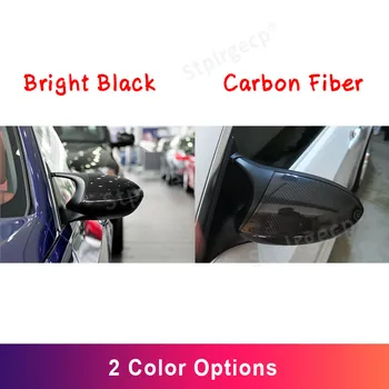 O Negro de carbono Para a BMW 1 3 Série E81 E82 E87 E88 E90 E91 E92 E93 de Alta Qualidade Asa Espelho Retrovisor Capa de Acessórios para carros