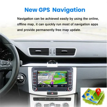 Essgoo de 7 polegadas auto-Rádio de 2 din com Android GPS Autoradio Bluetooth Estéreo Multimídia Vídeo Player Para VW/Volkswagen/Passat/SEAT/Skoda