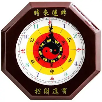 Finalidade afastar os Maus Espíritos Relógio de Parede Antigo Oriente Casa da Cidade, o Taoísmo Fofocas de Quartzo Relógio de Parede Bússola 23cm G188
