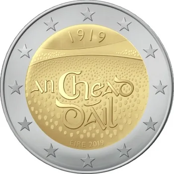 Irlanda 2019 Dell Arianeireland Declaração De Independência 2 Euro Real Original Moedas Verdadeiras Euro Coleção Comemorativa De Moeda Unc