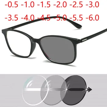 Ultraleve TR90 Quadro de Prescrição de Óculos Homens Mulheres Unisex Vintage Praça Míope Óptica Ocular -0.5 -1.0 -2.0 Para -6.0