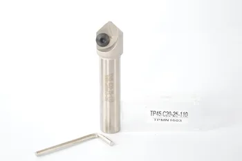 De 45 graus, 5mm-25mm cnc Chanframento broca da ferramenta TP45 C20-25-110 PARA TCMT TPKN 1603