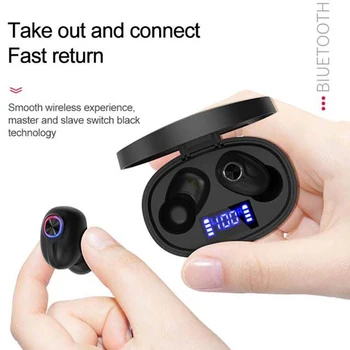 3D Estéreo de Fone de ouvido Bluetooth TWS Fones de ouvido Mini Oculto Truque AR de Ponto Assistente de Voz Verdadeira Fone de ouvido sem Fio Preto,branco,Rosa,Amarelo