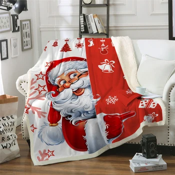 3D Natal Cobertor do Luxuoso das Crianças Jogar Cobertores para a Criança do Adulto Fina Colcha